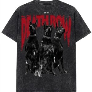 death row vintage washed oversized tee
