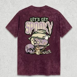 spooky vibes washed oversized graphic tee